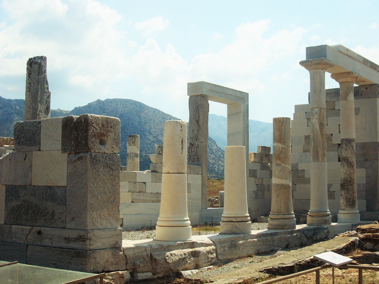 Ancient ruins in Delos, Greece - a prime route for walking holidays in Europe.