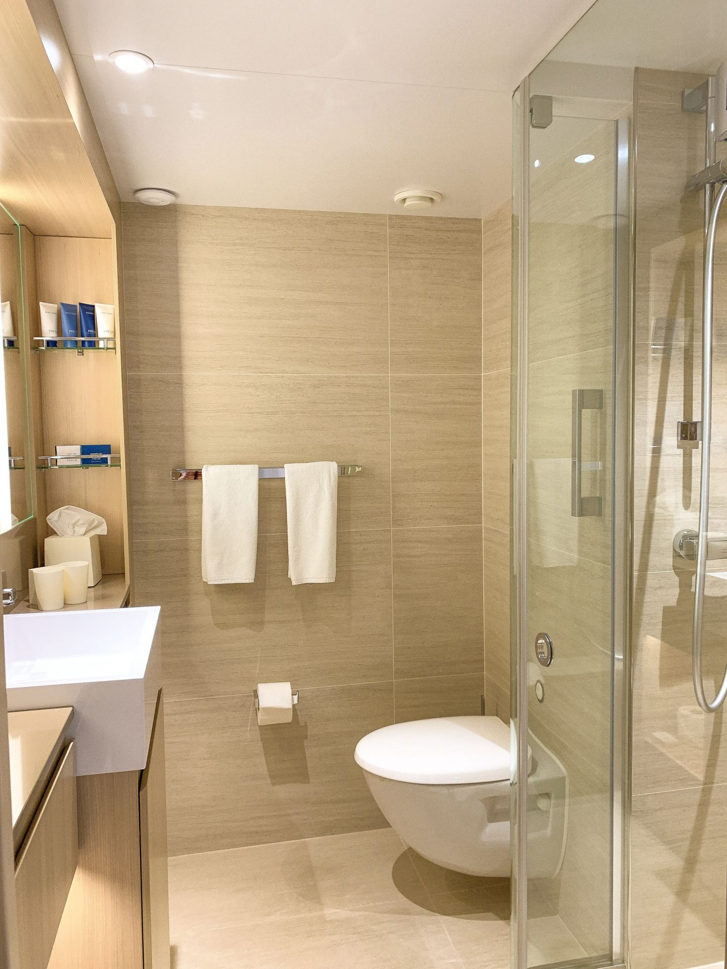 Bathroom on-board Viking Sun cruise ship