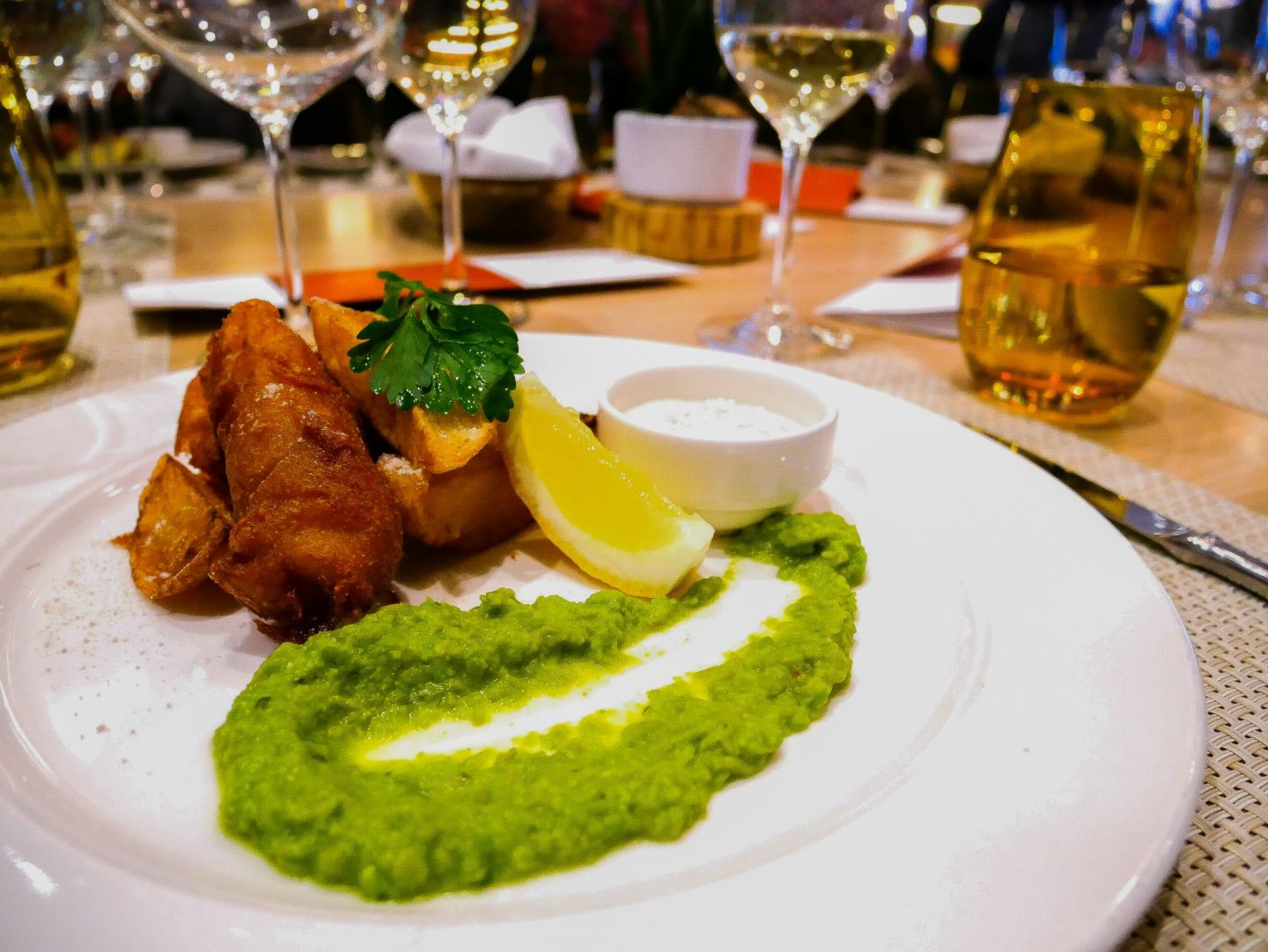 Beer-battered fish and chips; a quintessential dish if you're seeking a taste of Britain