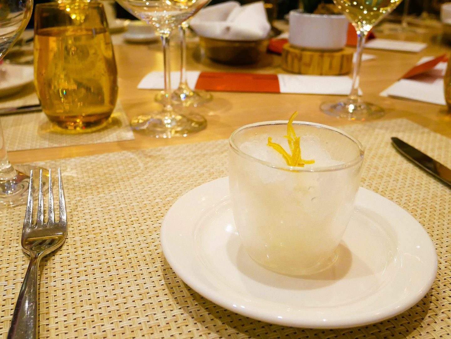 Granite - a Gin and Tonic-infused palate cleanser. How's that for a taste of Britain?