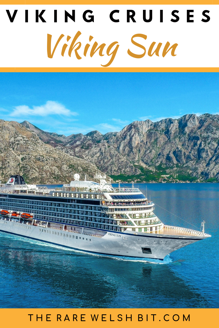 The Viking Sun cruise ship pictured in Kotor Bay, Montenegro