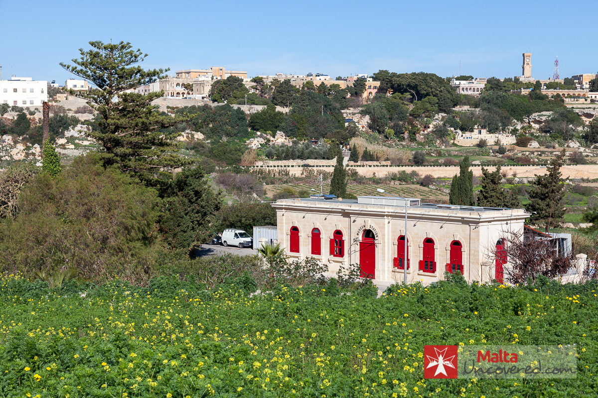 A view of local buildings and architecture in Gozo, Malta