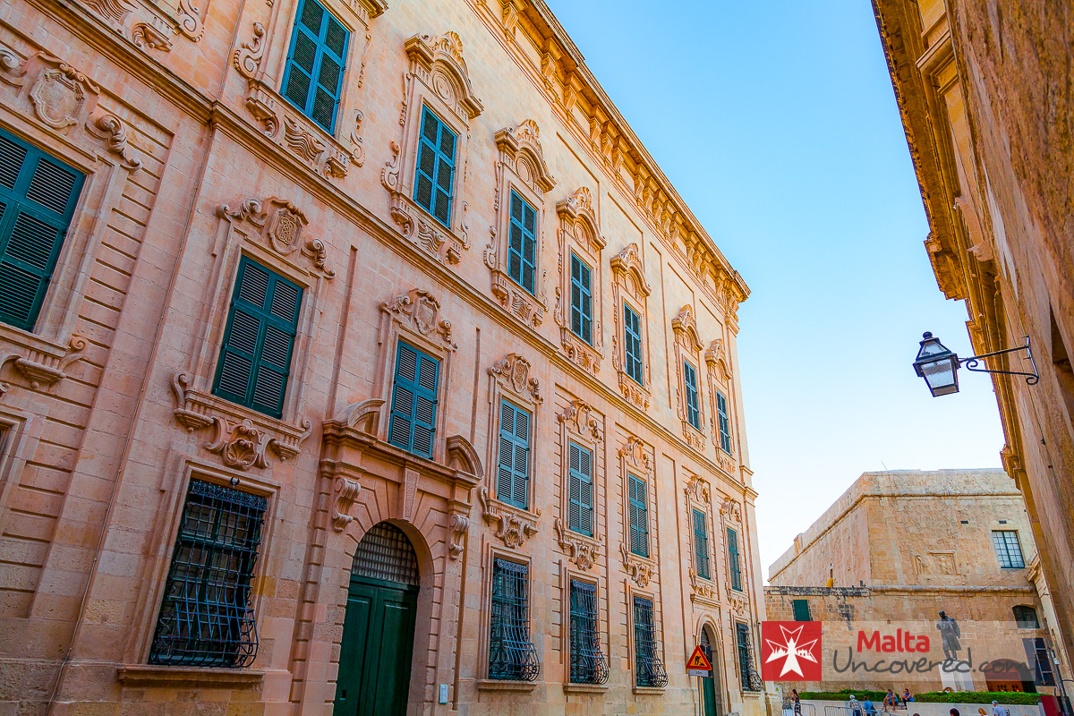 Architecture on Valletta Waterfront in Malta