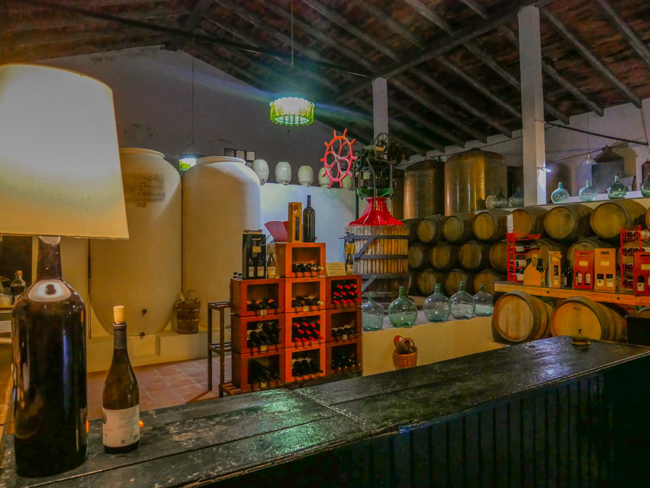 The old bar at Bodegas Riveros
