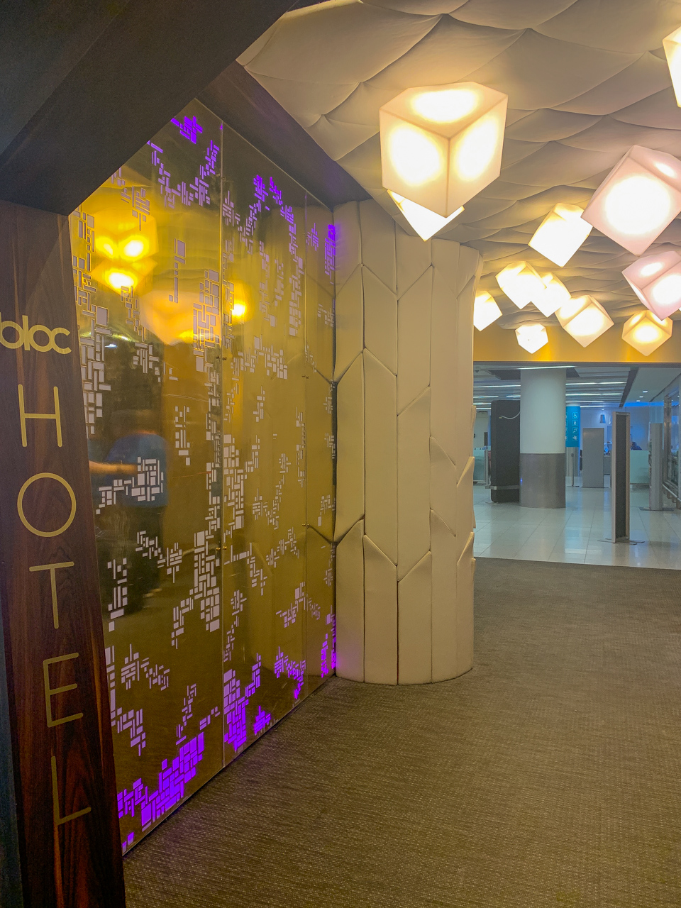The entrance to Bloc Hotel Gatwick
