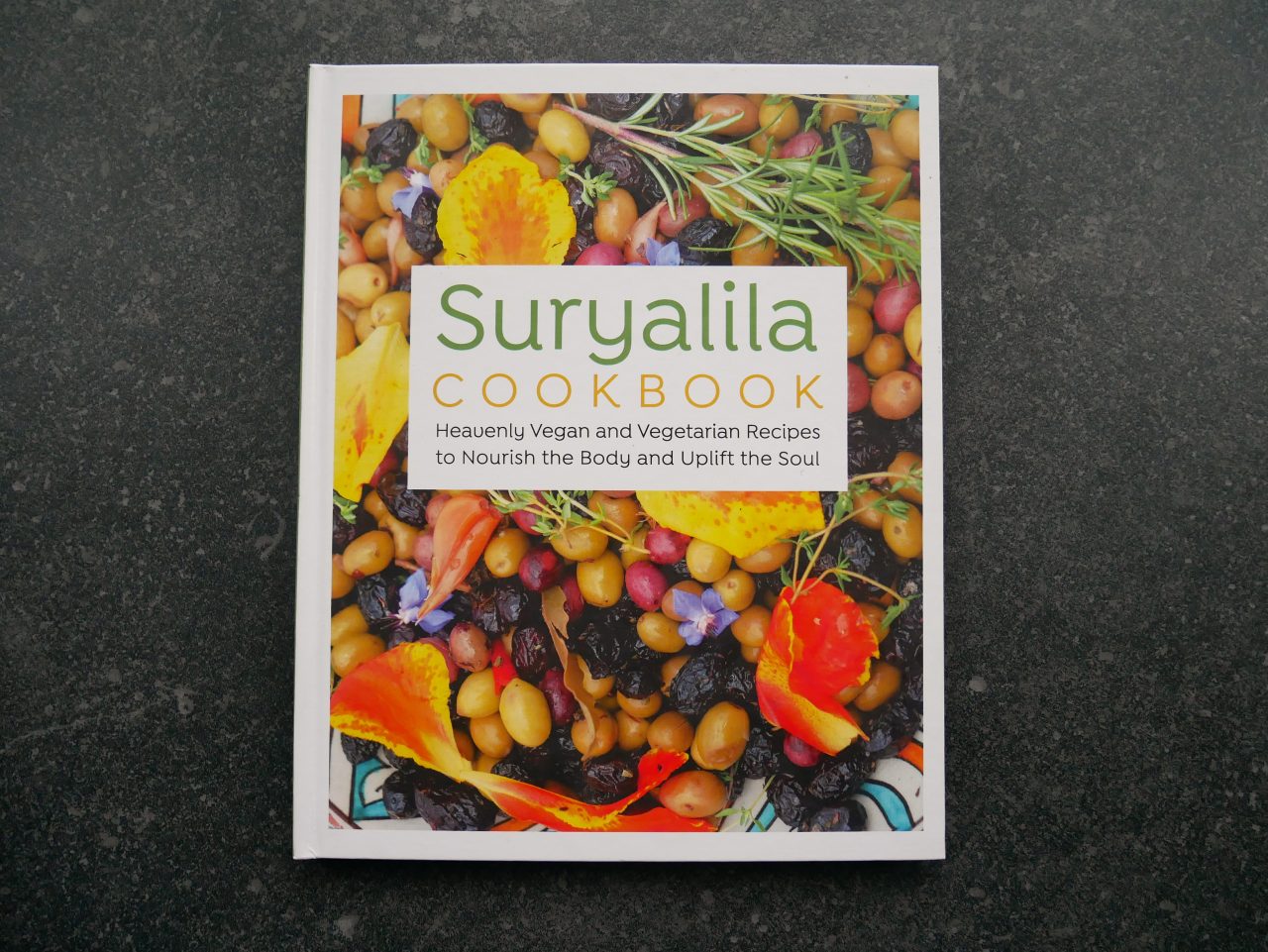 The cover of the Suryalila cookbook