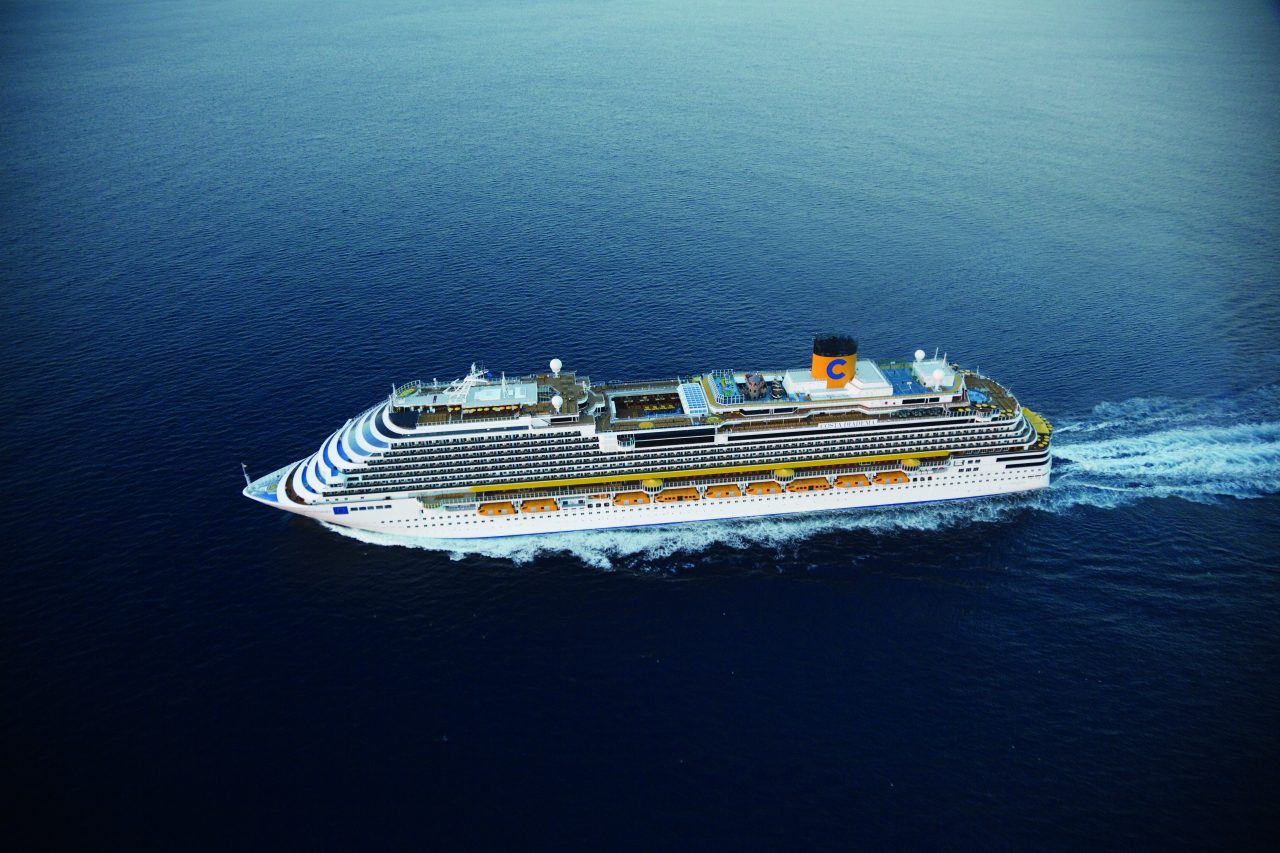 Costa Cruise ship in the sea