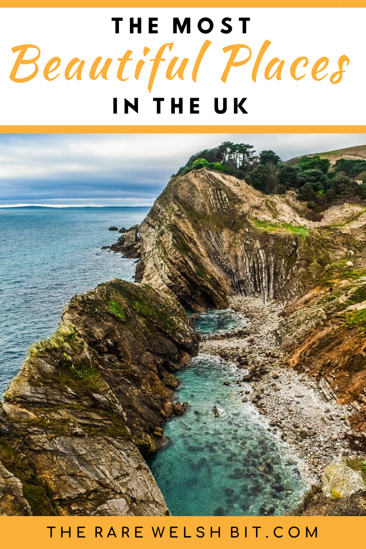 The rugged Jurassic Coast in Devon, by Lulworth Cove