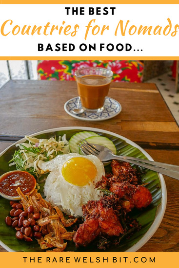 Nasi lemak and coffee