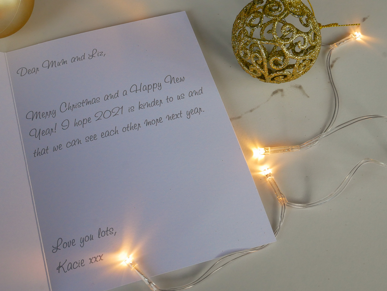 Inside my Moonpig Christmas card