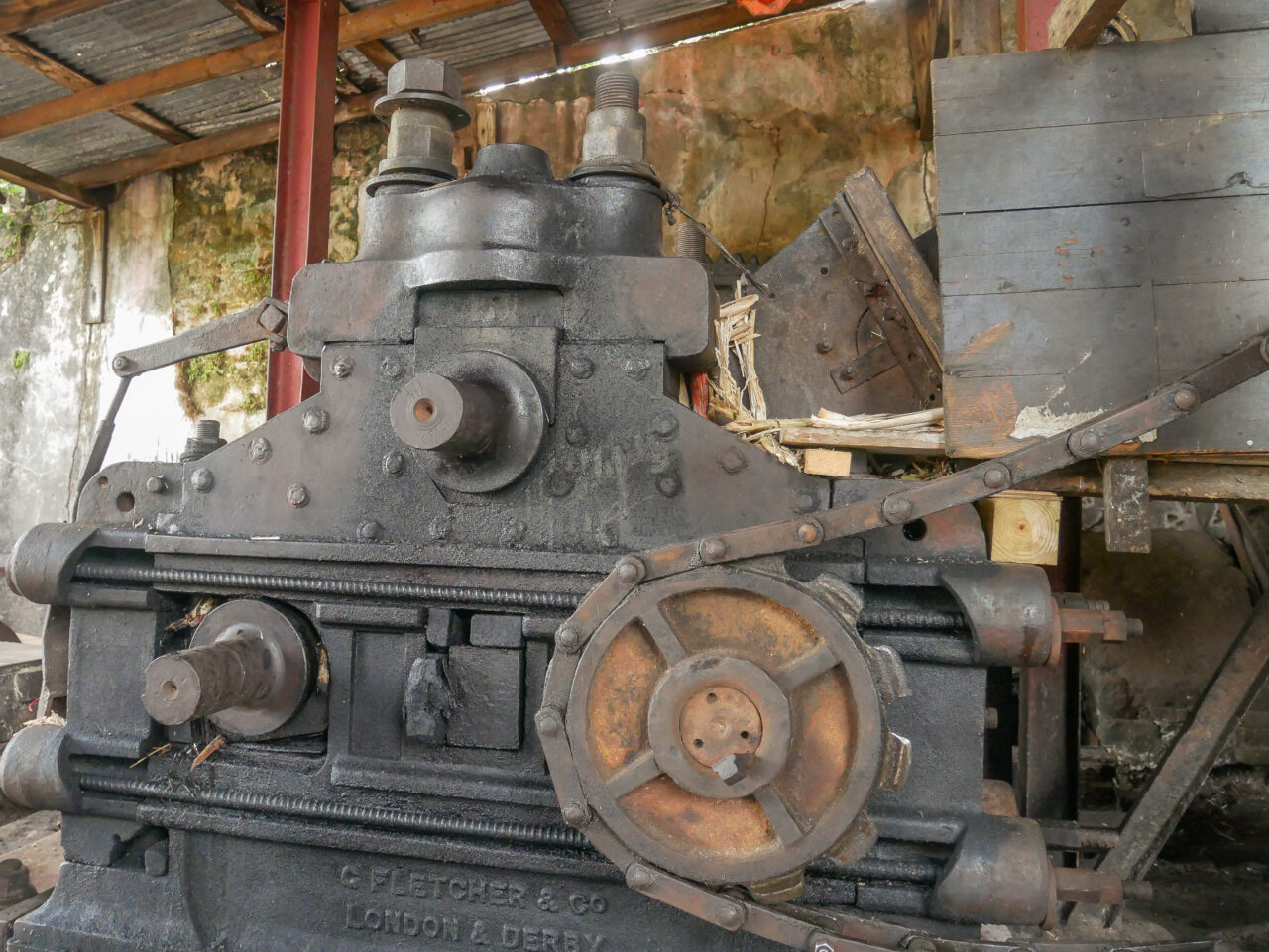 The watermill at River Antoine rum distillery in Grenada