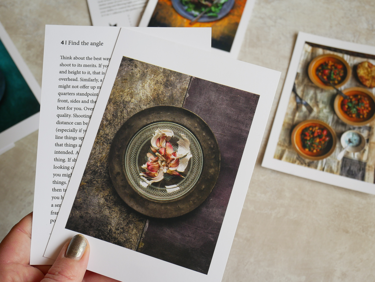 Expert photography tips from Matt Inwood, written onto postcards
