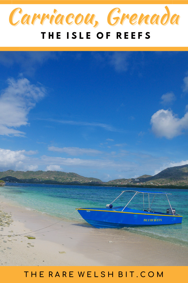 'Isle of Reefs' boat at Sandy Island in Carriacou, Grenada