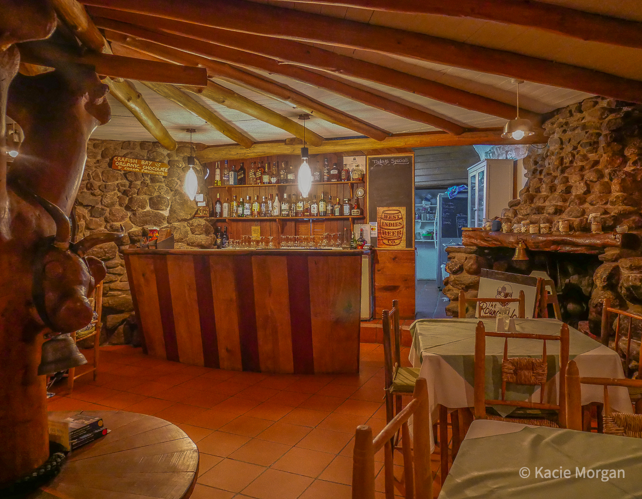 Restaurant at Bogles Round House in Carriacou, Grenada