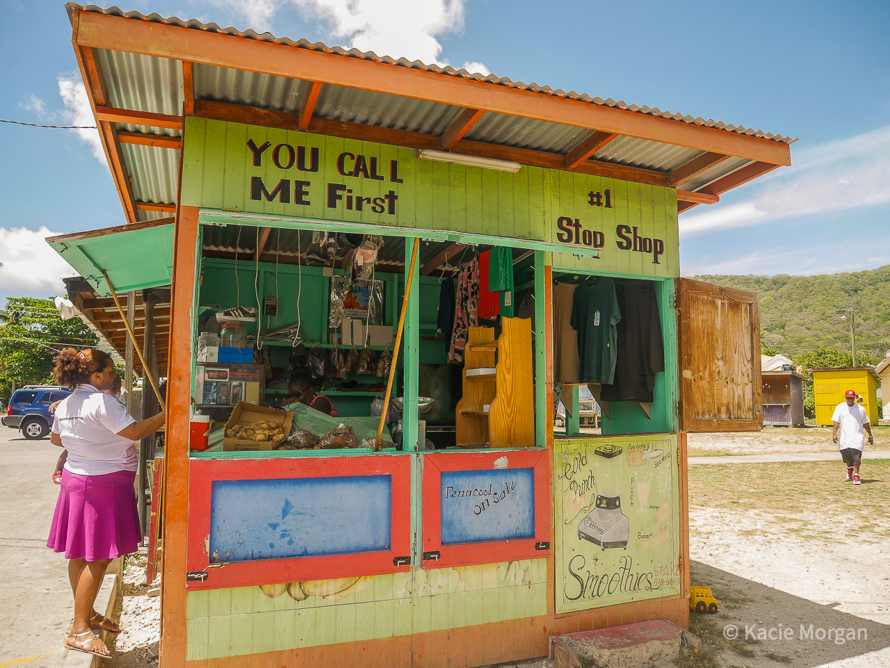 A small shop in the town of Hillsborough, Carriacou