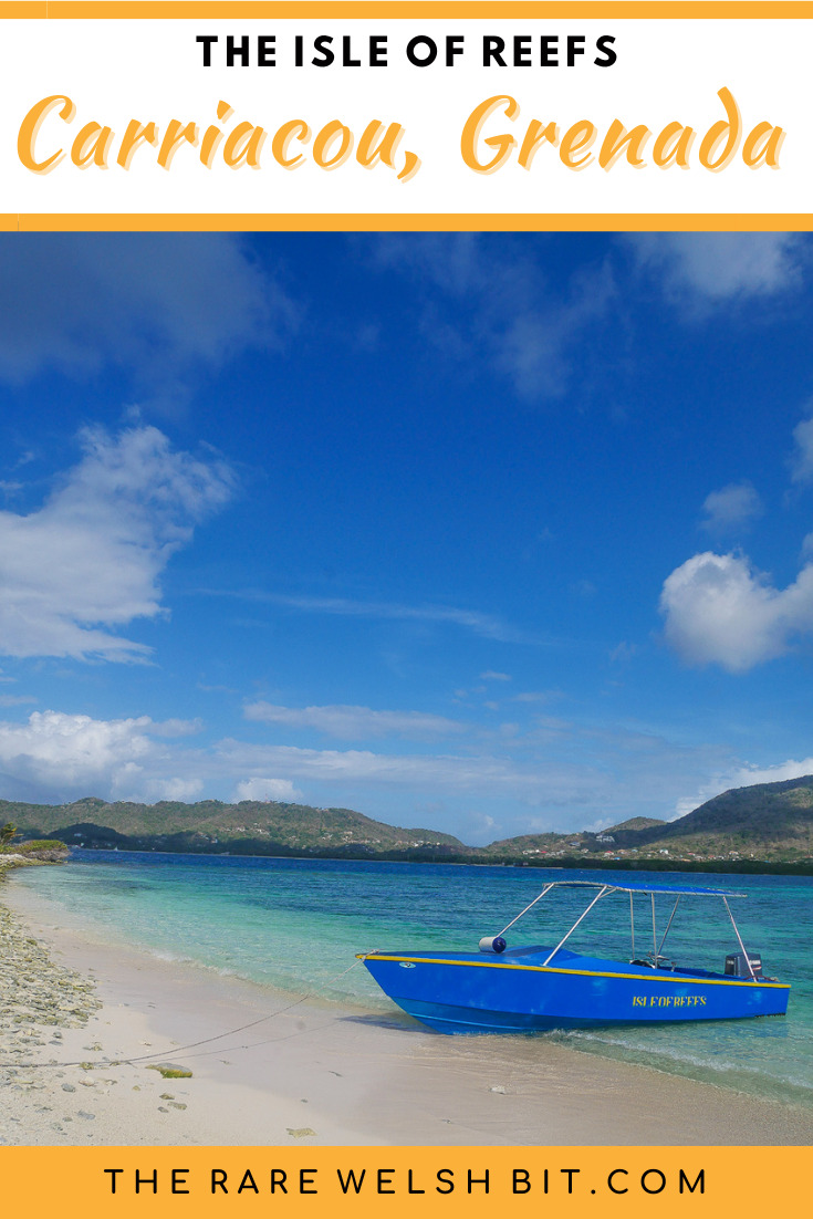 'Isle of Reefs' boat at Sandy Island in Carriacou, Grenada