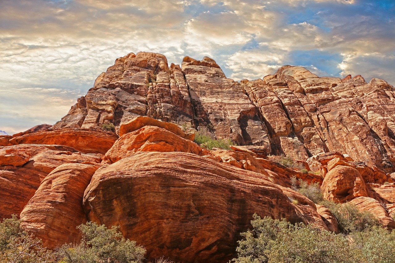 Red Rocks canyon cliffs, Vegas