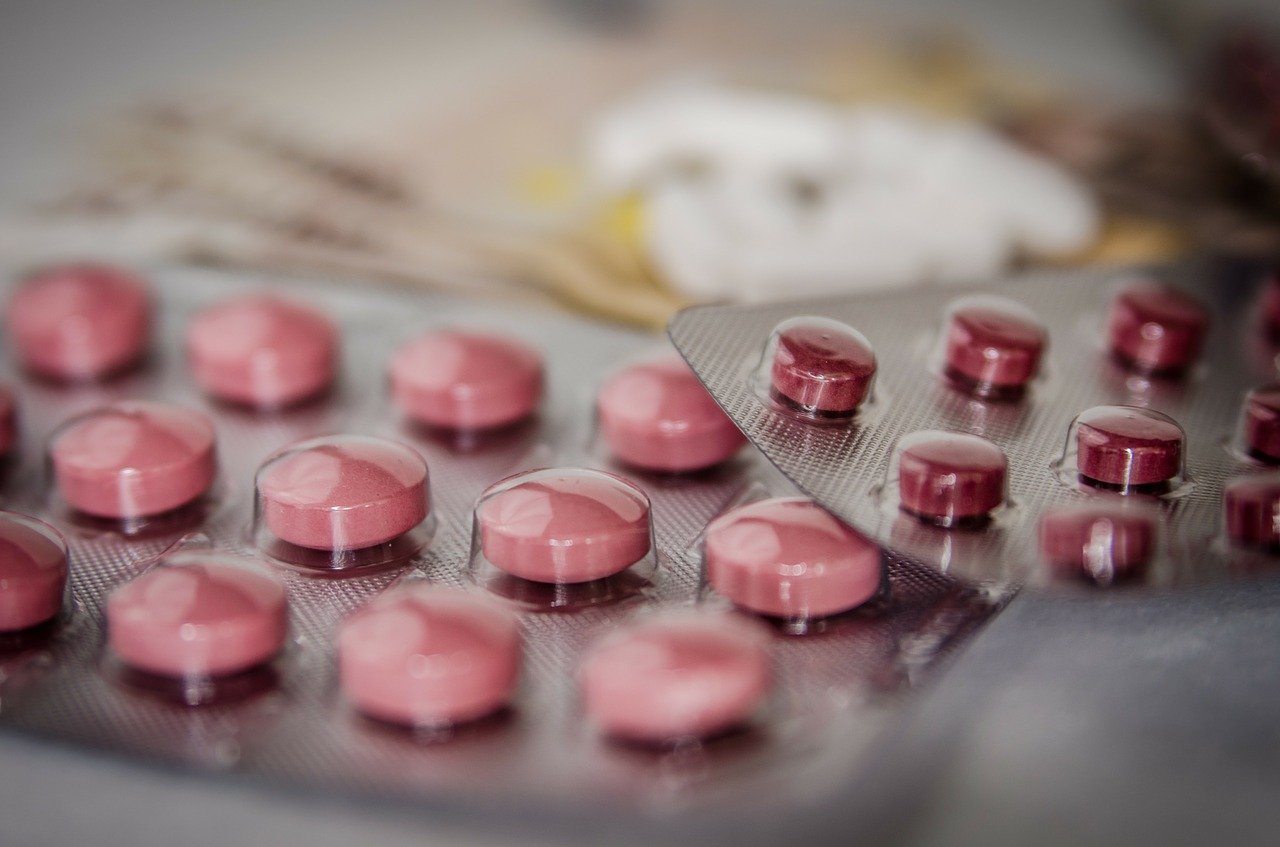 A sheet of tablets/medication