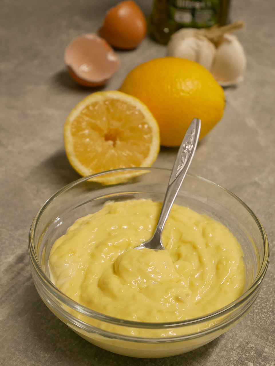 Homemade Spanish alioli