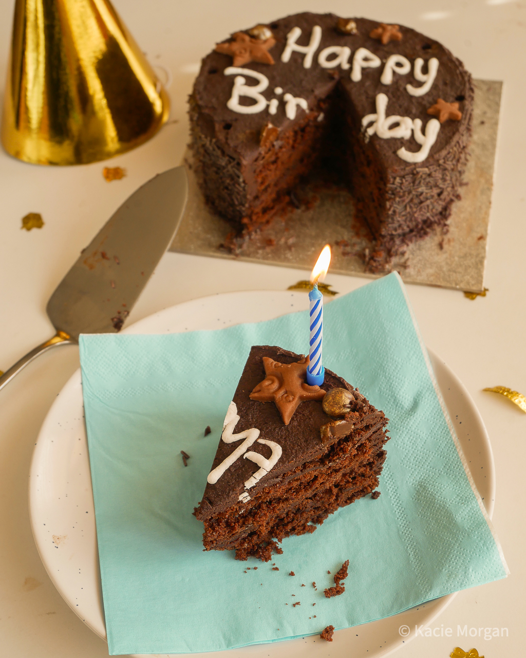 Just Love Food's vegan chocolate birthday cake
