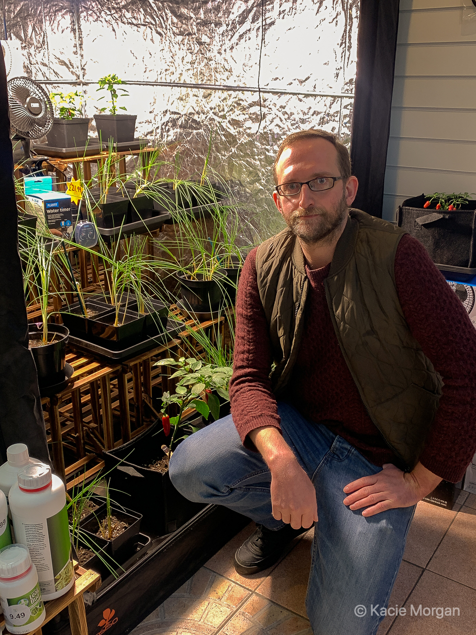 Chris Hallas, Owner of The Hydroponics Shop in Chepstow, Monmouthshire