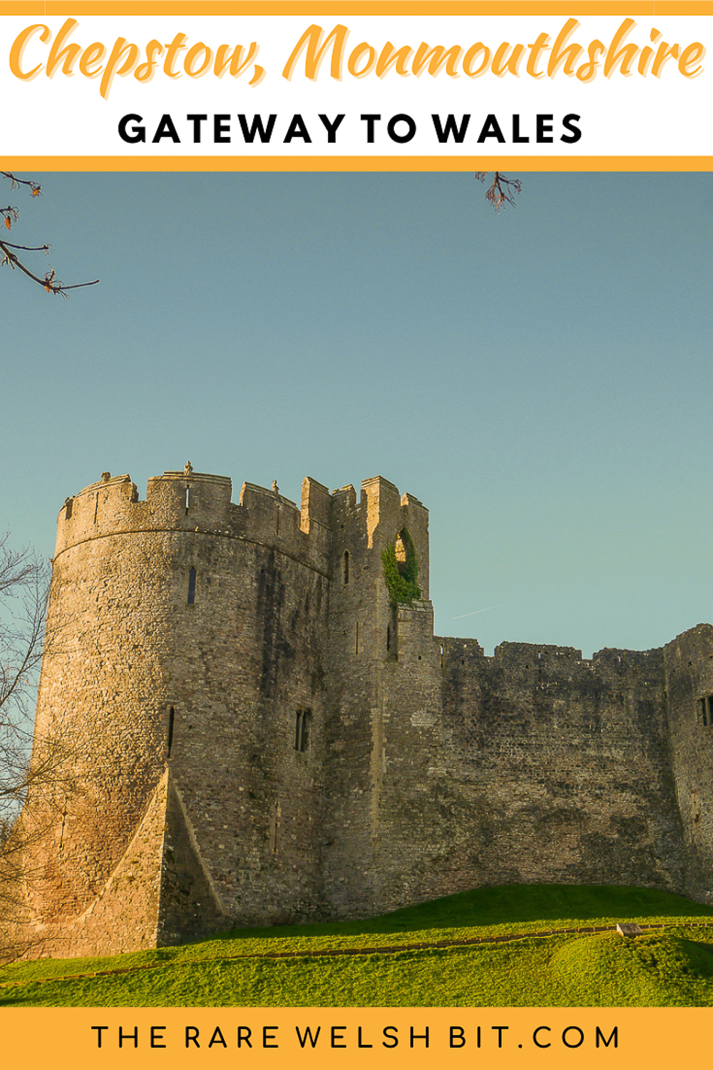 Chepstow Castle in Monmouthshire, south Wales