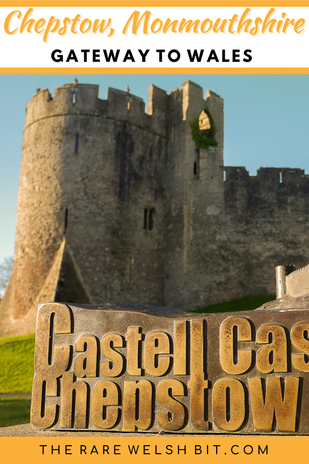 Chepstow Castle in Monmouthshire, south Wales