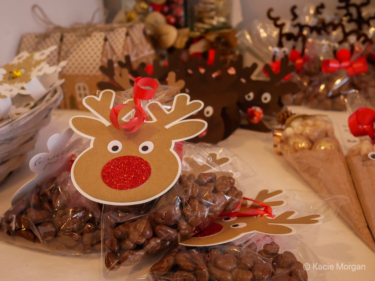 Reindeer 'droppings' in Chateau Bon Bon, one of the top independent Chepstow shops.