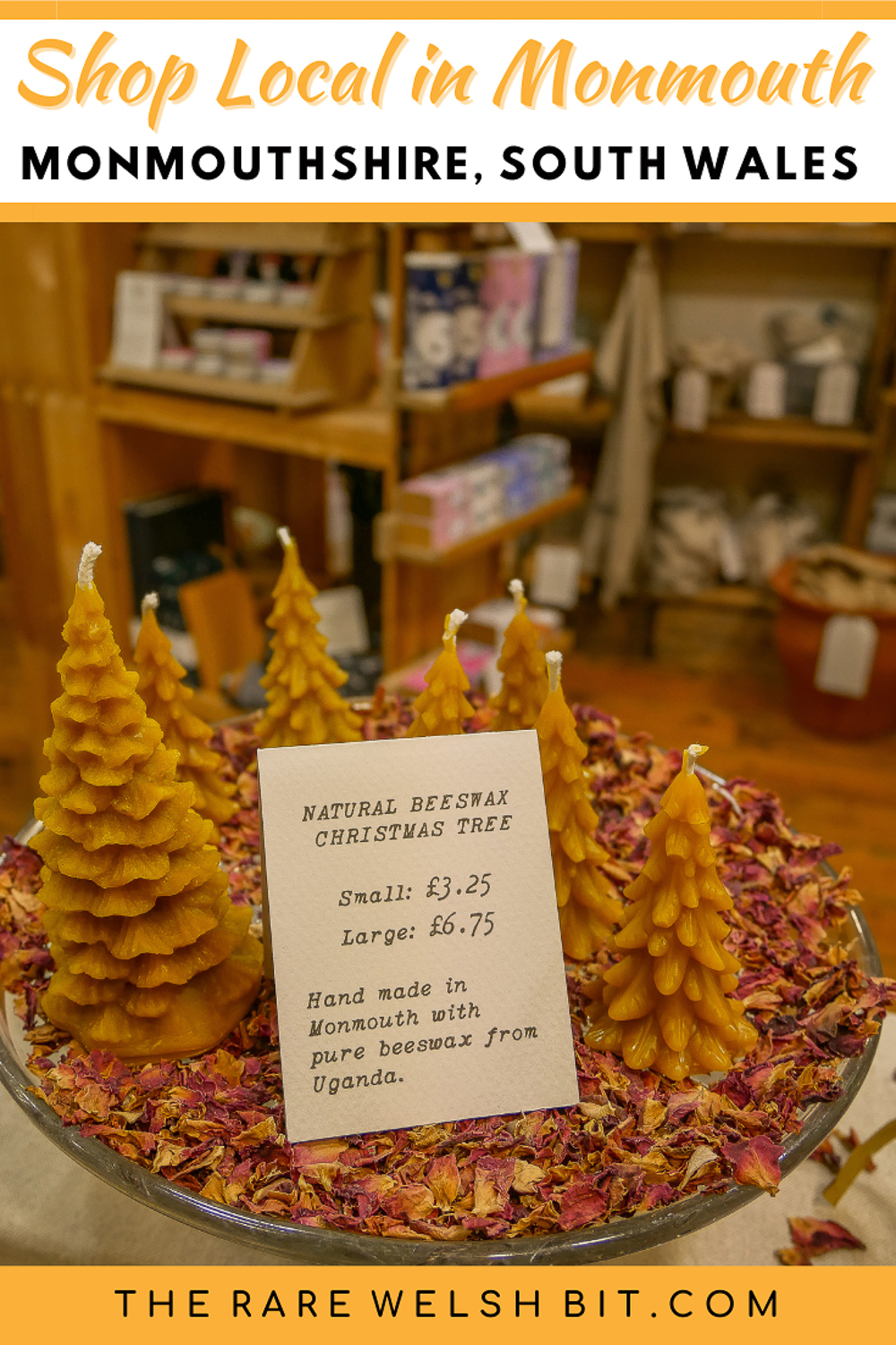Natural beeswax Christmas candles