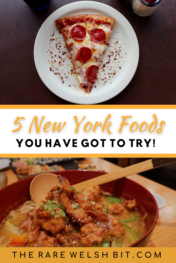 New York pizza and ramen