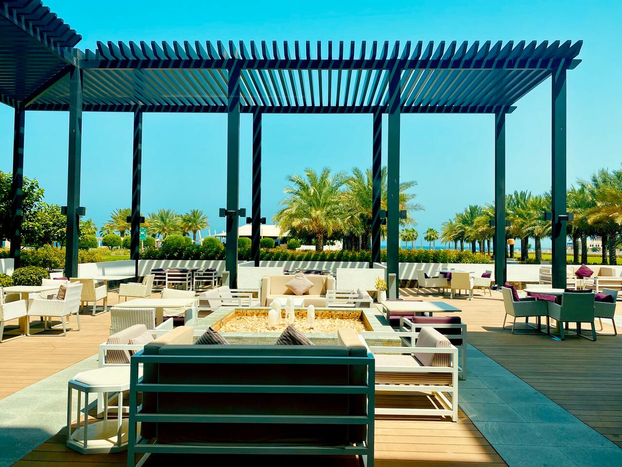 Outside lounging area at Intercontinental Fujairah Resort
