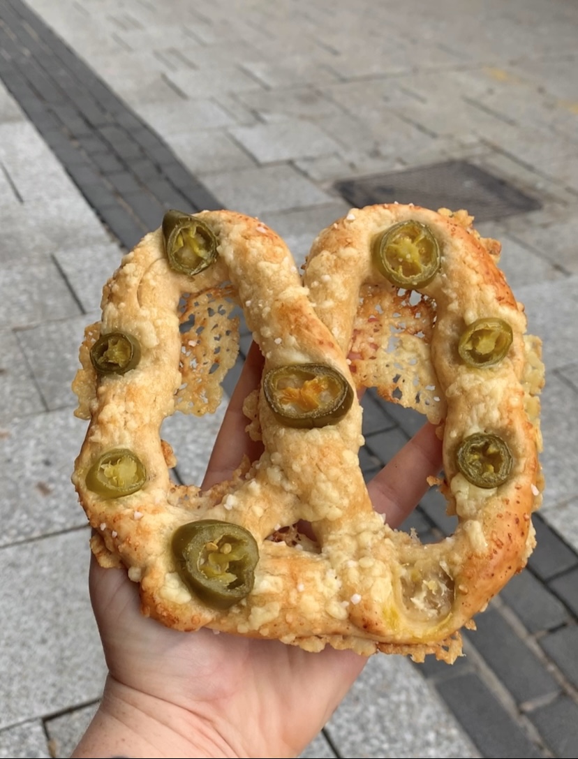 Jalapeno pretzel from Auntie Annes