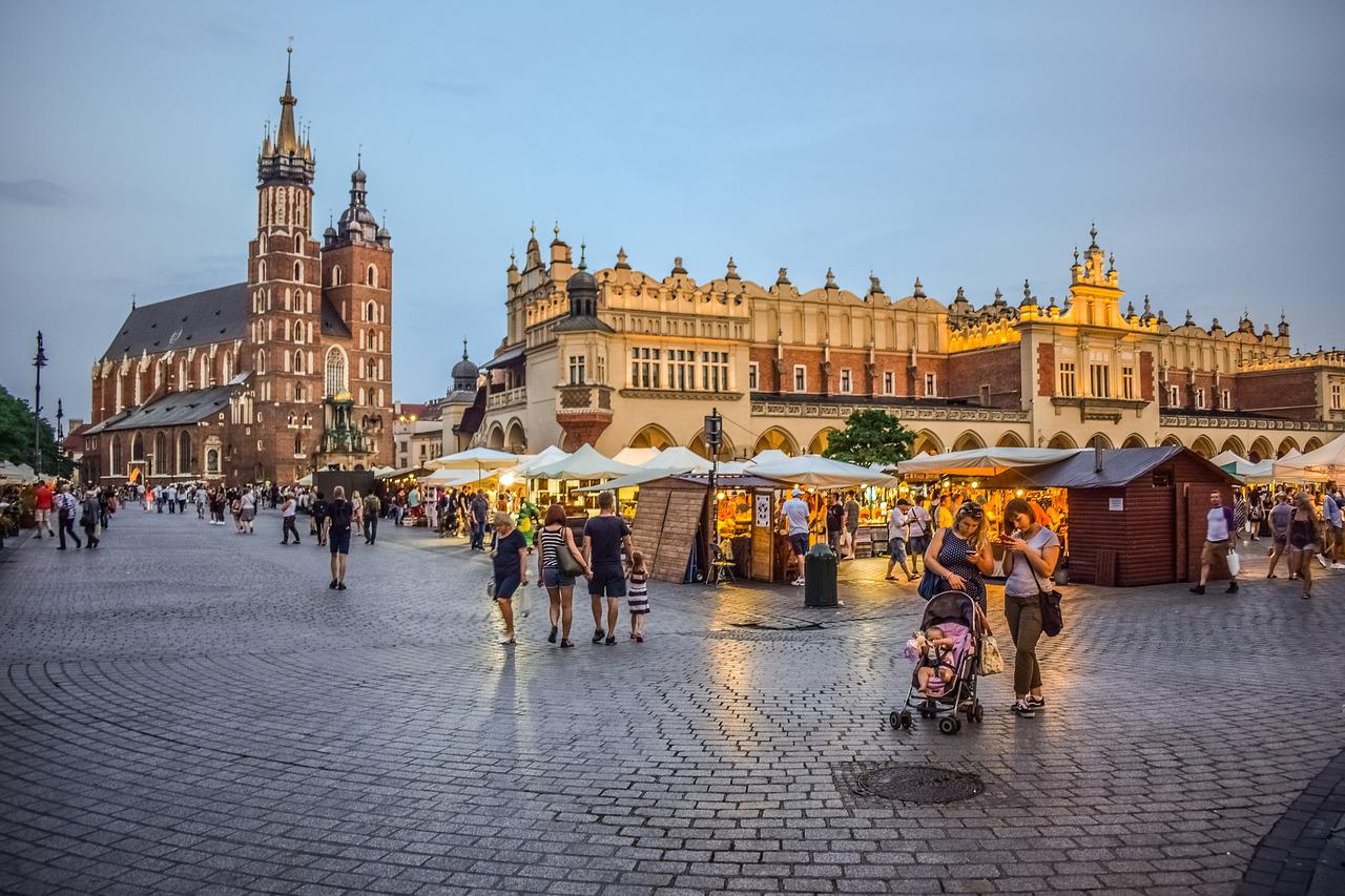 Krakow town square