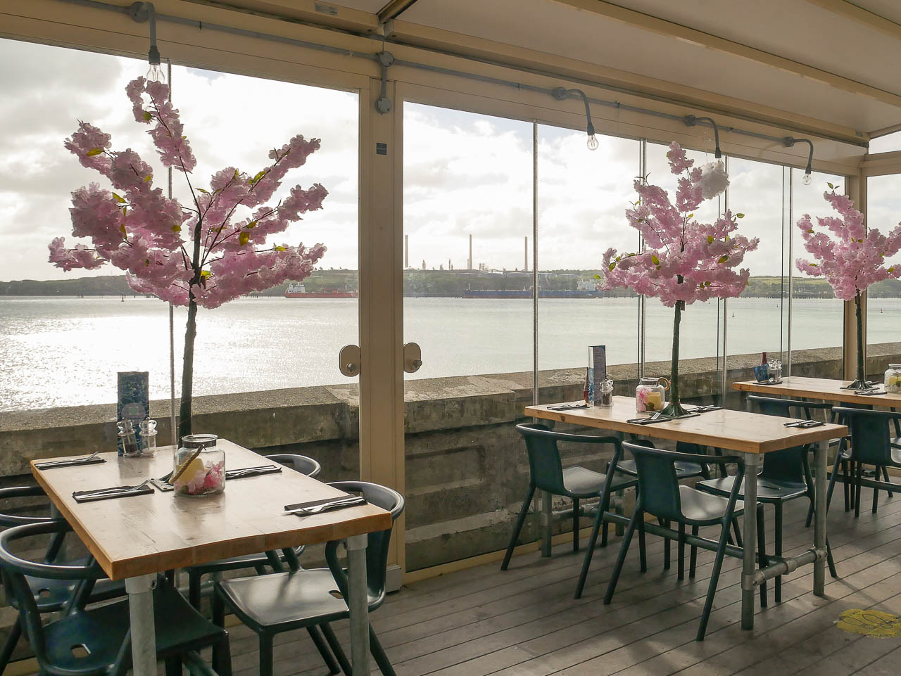 The dining room at Foam Restaurant and Bar, Milford Haven