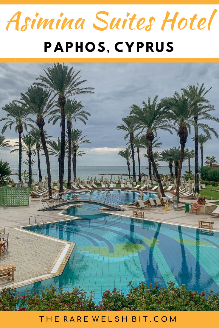The two outdoor interconnected swimming pools at Constantinou Bros Asimina Suites Hotel in Paphos, Cyprus.