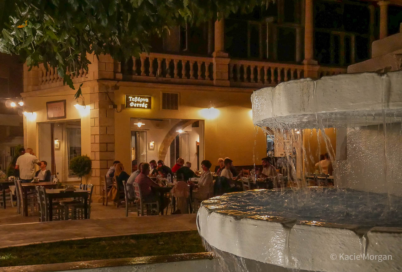 Fettas Corner, a popular tavern in Pafos Old Town, Cyprus