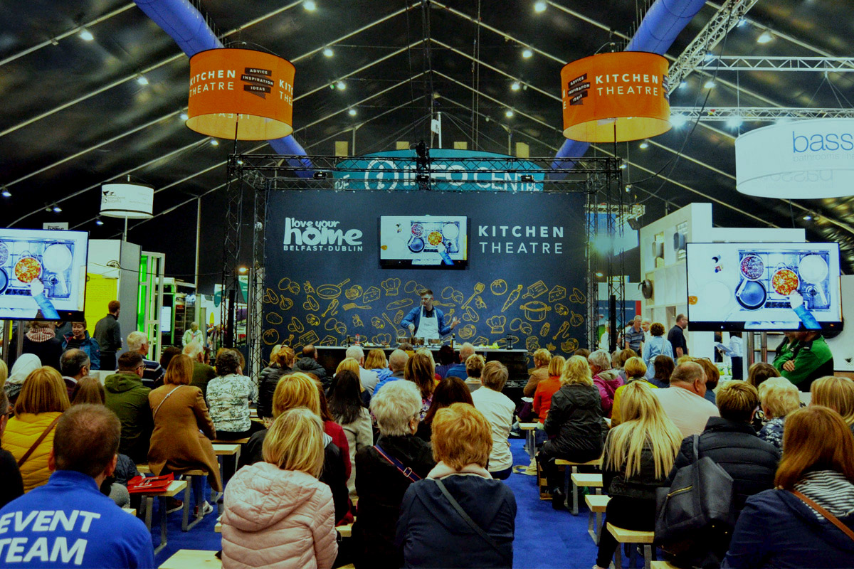 The kitchen theatre stage at Love Your Food