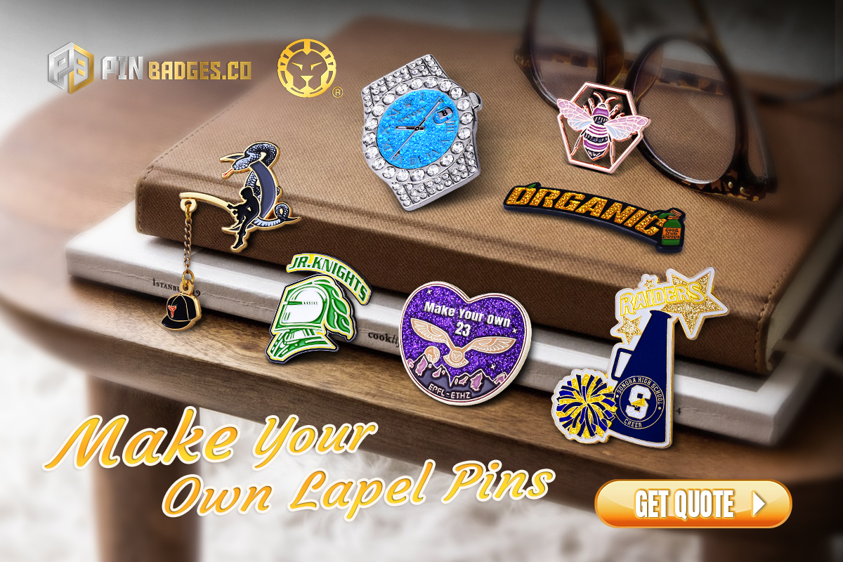 Custom pin badges