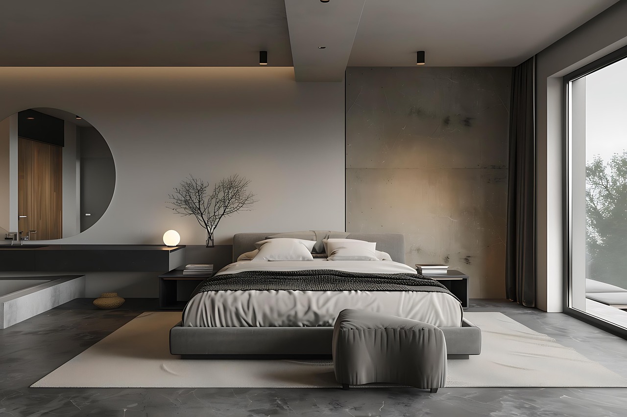 Minimal luxury hotel room
