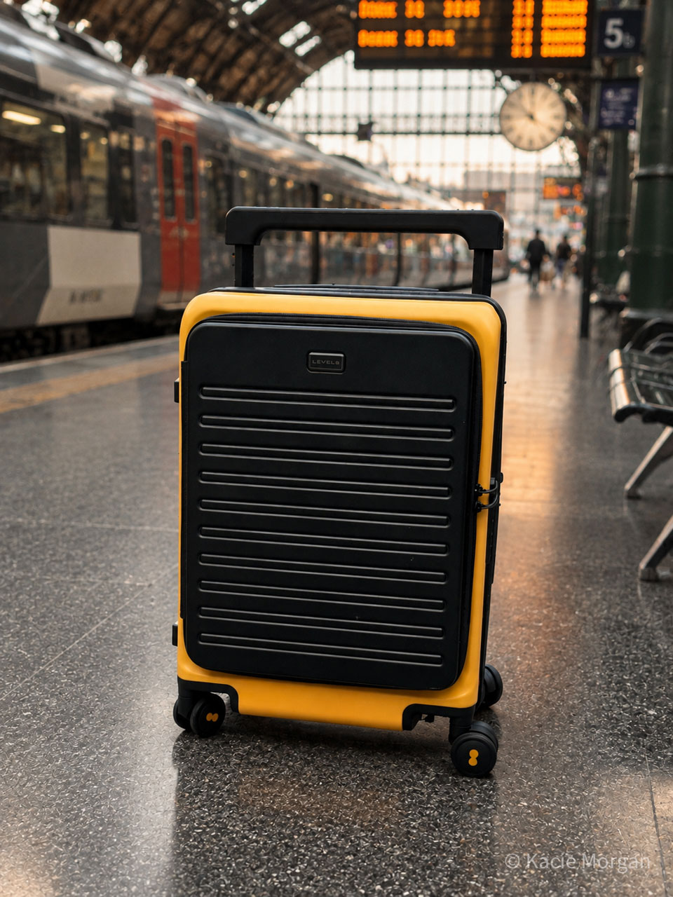 Adventure Carry On 20" pictured inside a train station